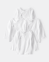 Pack of four plain white undershirts
