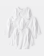 Pack cuatro batitas con diseño blanco liso - Carter's