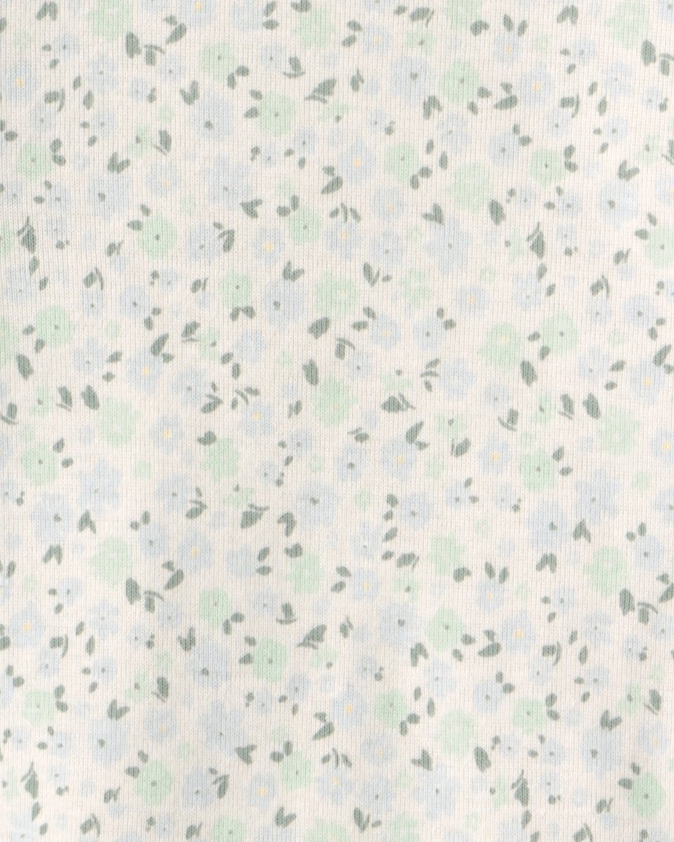 Pack cuatro bodies de algodón, estampados floral y de frutas - Carter's