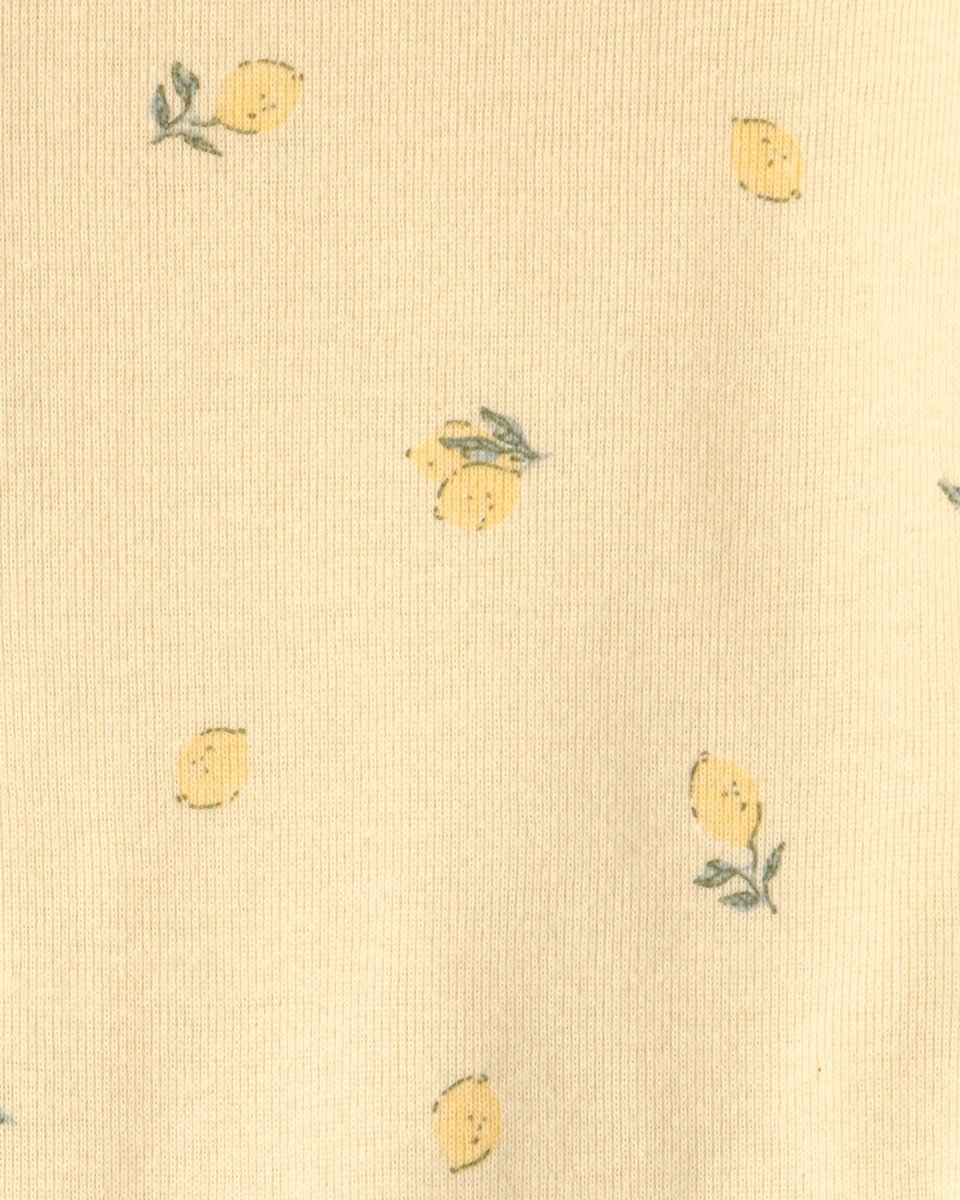 Pack cuatro bodies de algodón, estampados floral y de frutas - Carter's