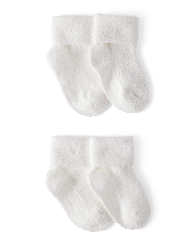 Pack cuatro pares calcetines chenilla blancas - Carter's