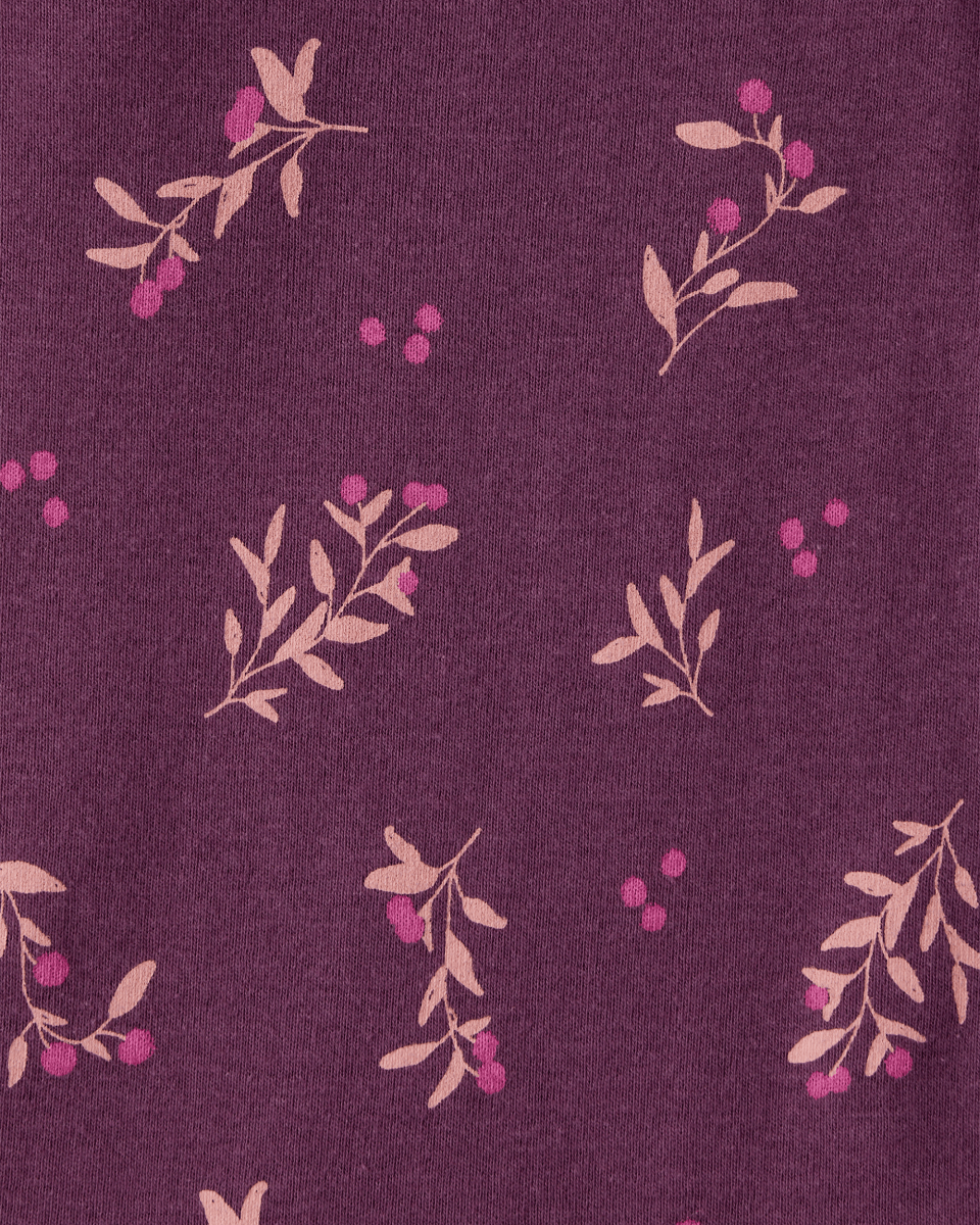 Pack cuatro piezas body manga larga con diseño de oso malva - Carter's