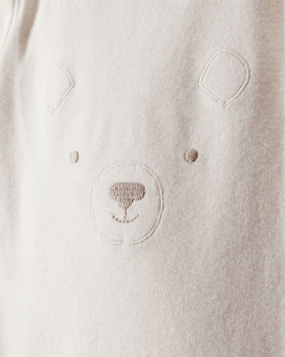 Pack cuatro piezas body manga larga con diseño de oso malva - Carter's