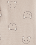 Pack cuatro piezas body manga larga con diseño de oso - Carter's