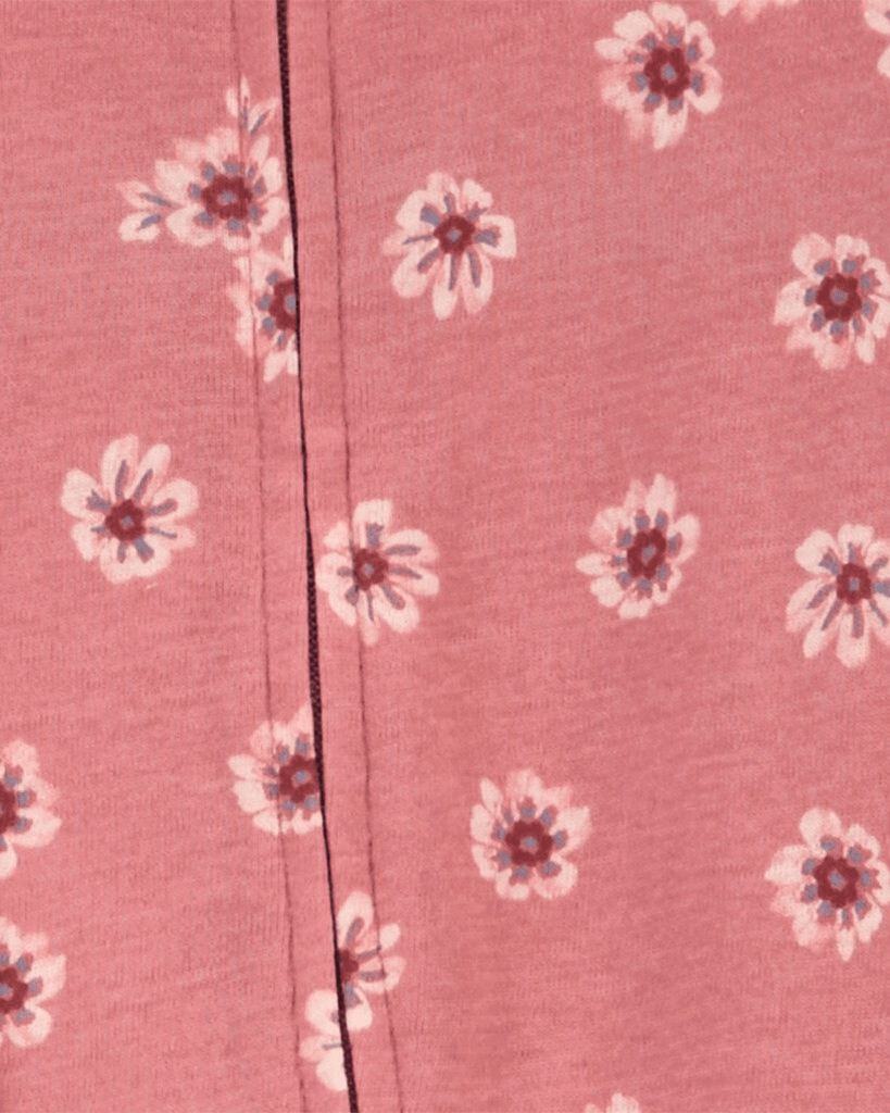 Pack de 2 pijamas de algodón con pies, estampado floral - Carter's