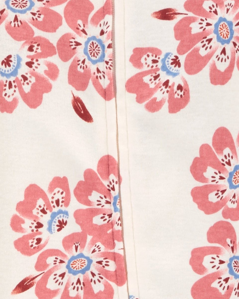 Pack de 2 pijamas de algodón con pies, estampado floral - Carter's