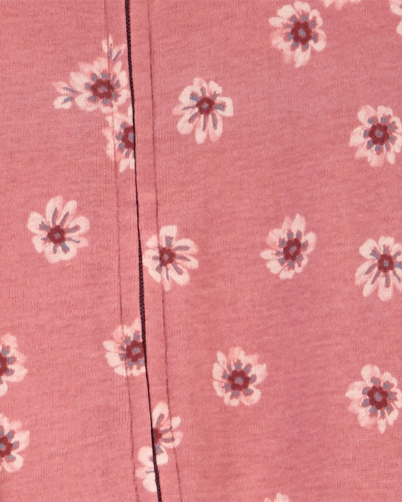 Pack de 2 pijamas de algodón con pies, estampado floral - Carter's