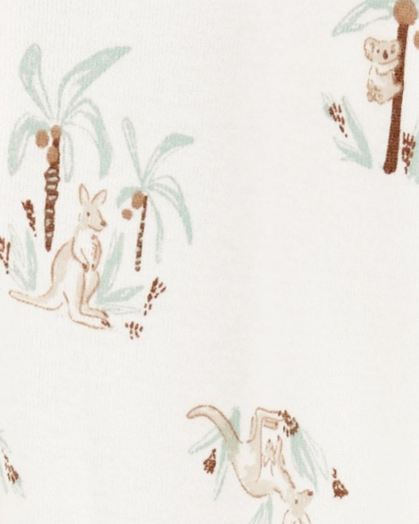 Pack de 2 pijamas de algodón para bebé con estampado de animalitos y rayas - Carter's