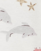 Pack de cinco bodies de manga corta con estampado de caballitos de mar - Carter´s España