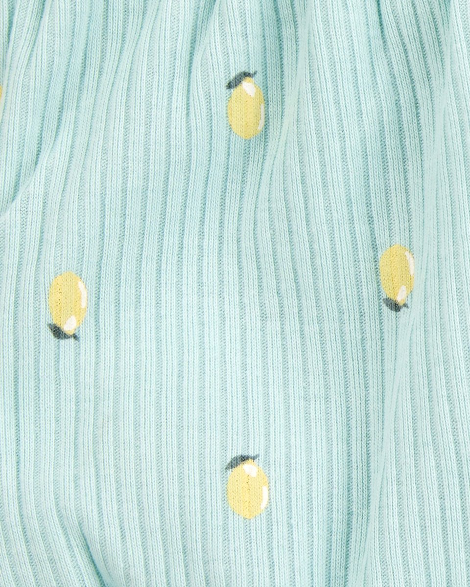 Pack de dos pantalones cortos de algodón con cintura elástica con estampado de limón - Carter´s España
