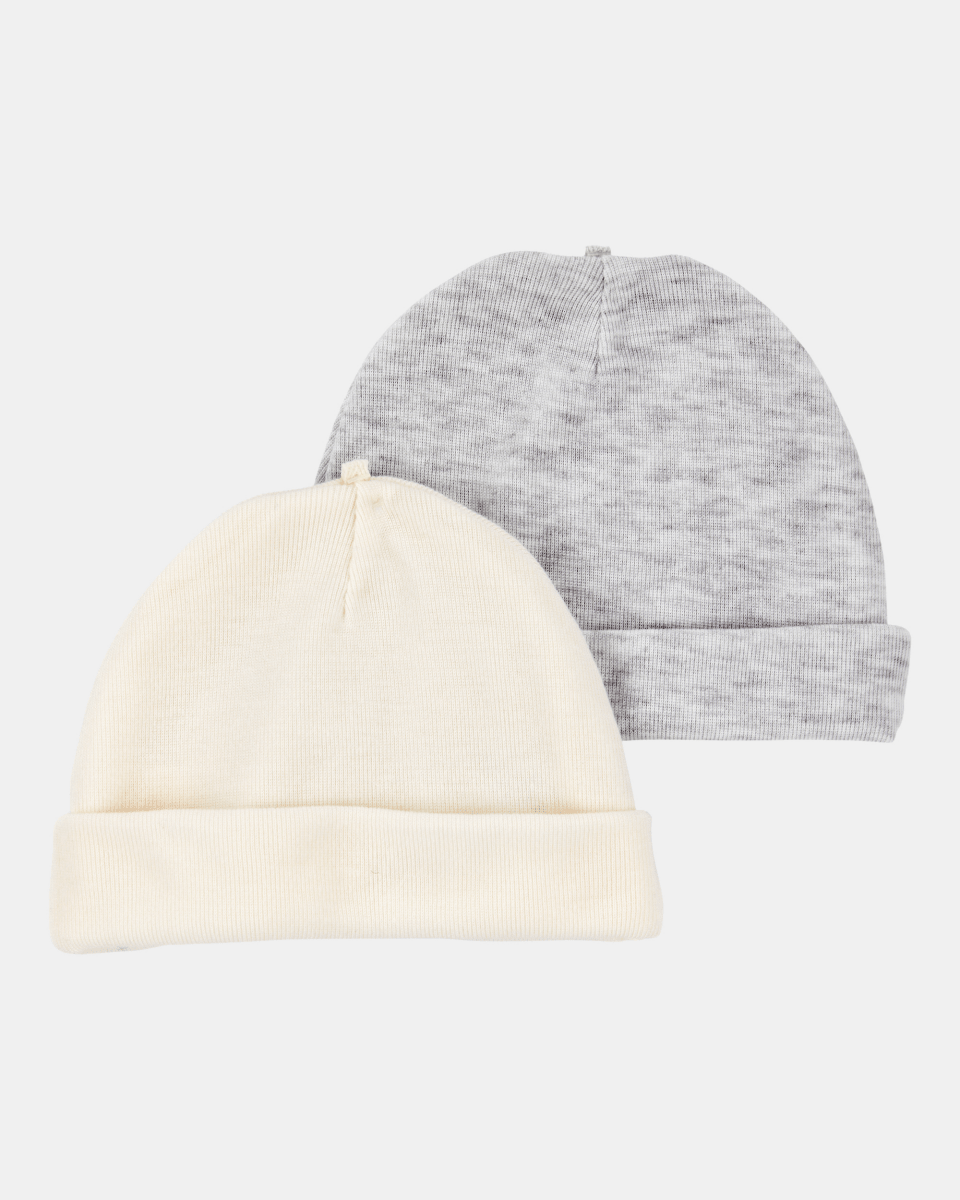 Pack dos gorros poliéster neutros - Carter's