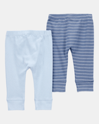 Pack dos pantalones algodón azules - Carter's