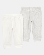 Pack dos pantalones algodón gris - Carter's