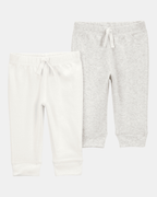 Pack dos pantalones algodón gris - Carter's