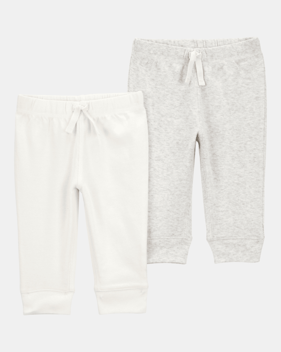 Pack dos pantalones algodón gris - Carter's