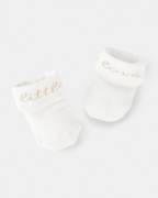 Pack dos pares calcetines algodón con puño plegable - Carter's