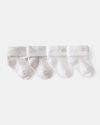 Two-pair pack of cotton socks with roll-top cuffs