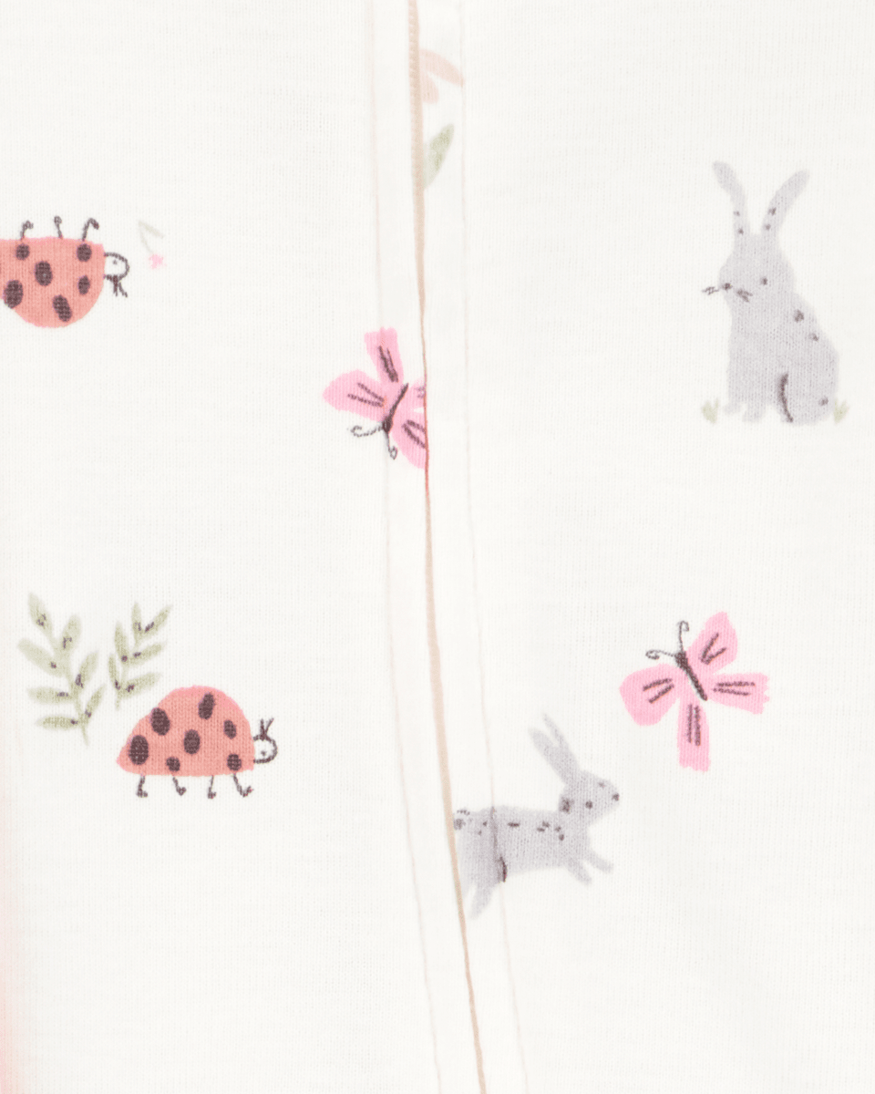 Pack dos pijamas enteros de algodón con cremallera bidireccional diseño animalitos - Carter's
