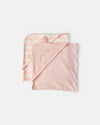 Pack of two striped bunny cotton bath towels