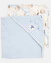Pack of two terrycloth towels, puppy design