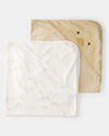 Pack of two terry cloth towels with duck design