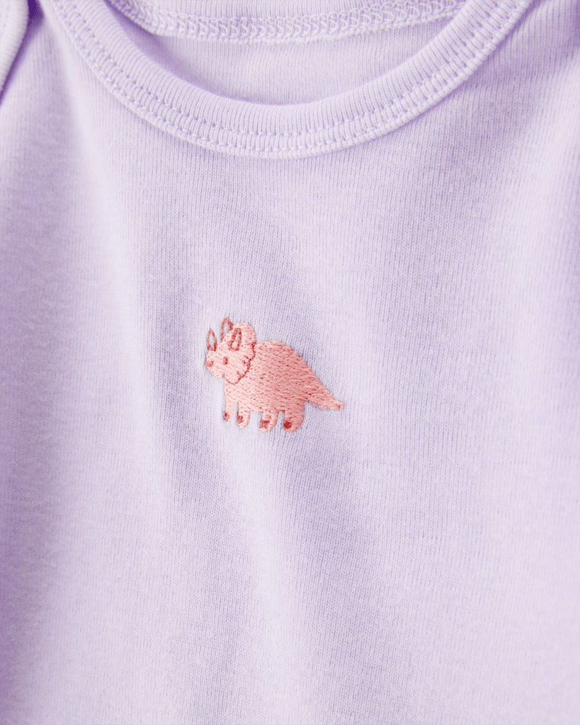 Pack seis bodies largos algodón diseño animales - Carter´s