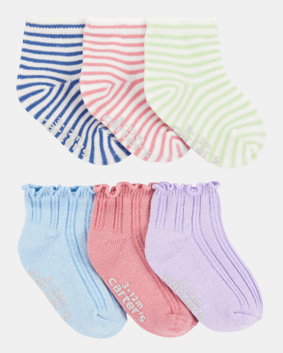 Pack seis pares de calcetines tobilleros - Carter's