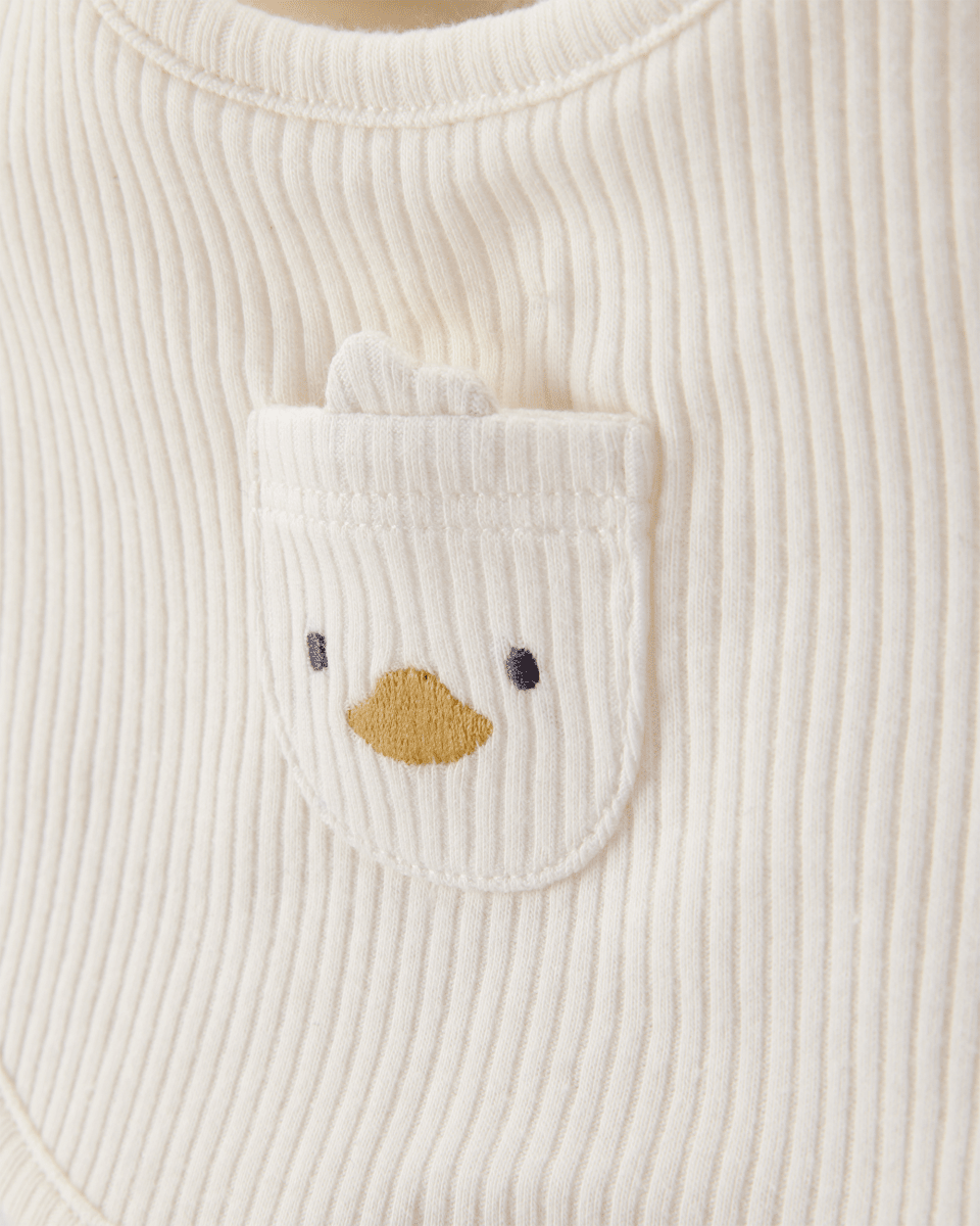 Pack tres baberos algodón diseño aves - Carter's