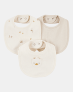 Pack tres baberos algodón diseño aves - Carter's