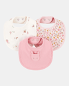 Pack tres baberos algodón diseño conejita