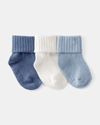 Three-pack of blue socks