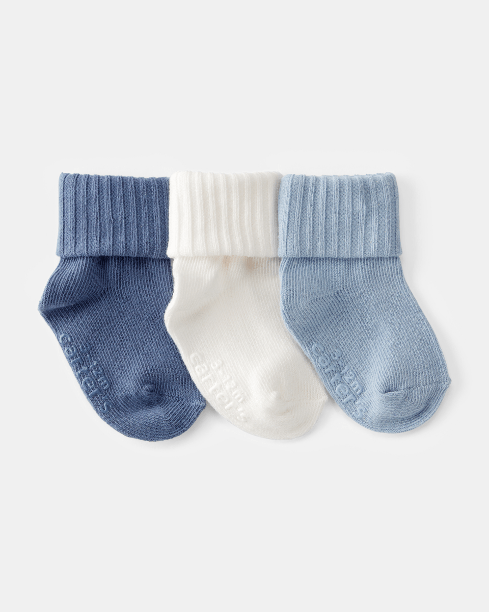 Pack tres calcetines azul - Carter's