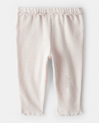 Pantalón a rayas rosa jaspeado - Carter's