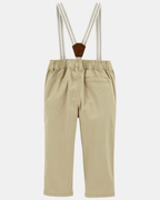 Pantalón caqui con tirantes - Carter's