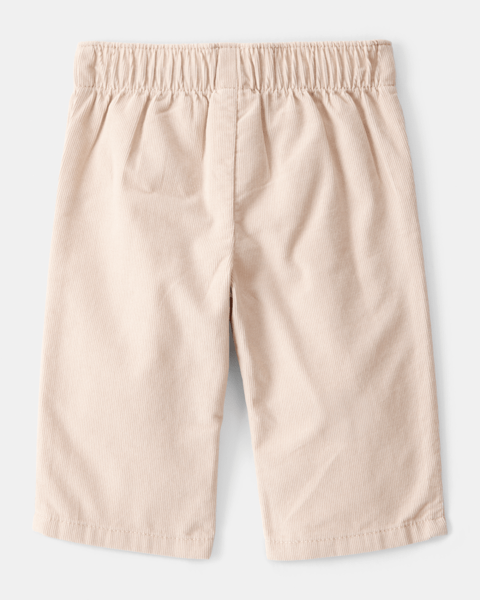 Pantalón de pana marrón recto con cintura elástica - Carter's