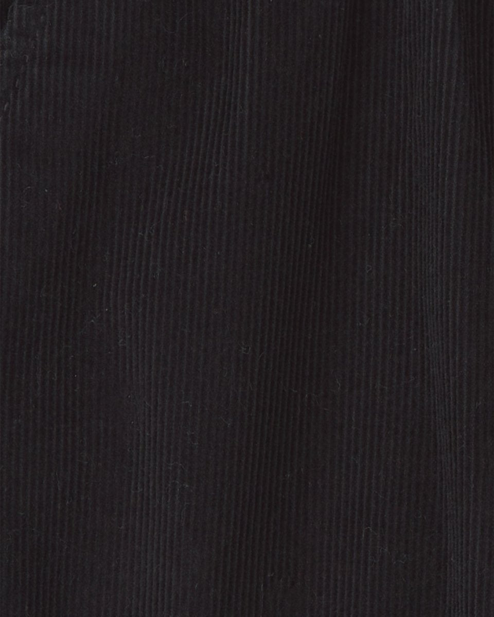 Pantalón de pana recto con tirantes, negro - Carter's