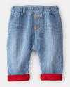 Striped flannel pants with Hickory design