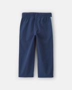 Pantalón jogger de popelín con cinta lateral, azul marino - Carter's