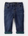 Padded and comfortable denim pants for baby