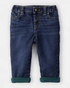 Pantalón vaquero acolchado y cómodo para bebé - Carter's