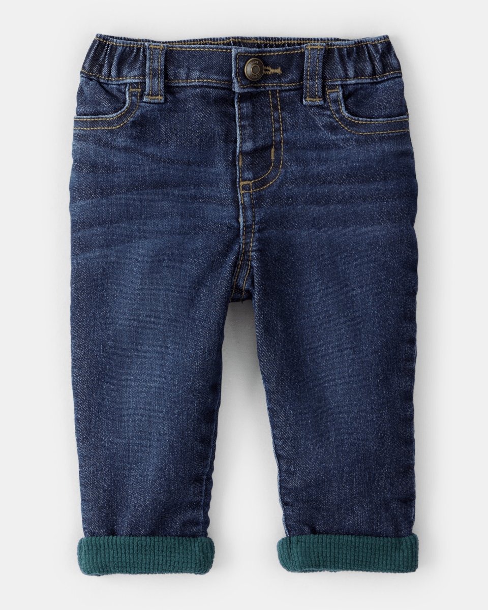 Pantalón vaquero acolchado y cómodo para bebé - Carter's