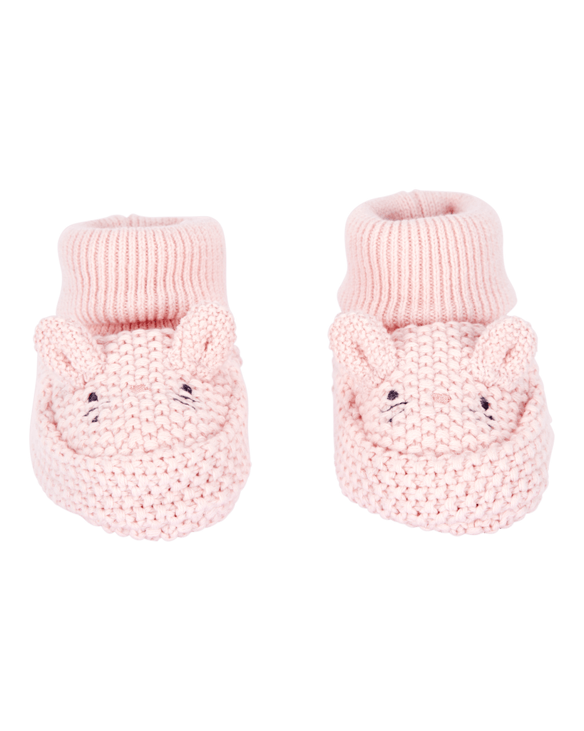 Patucos crochet conejito rosa - Carter´s