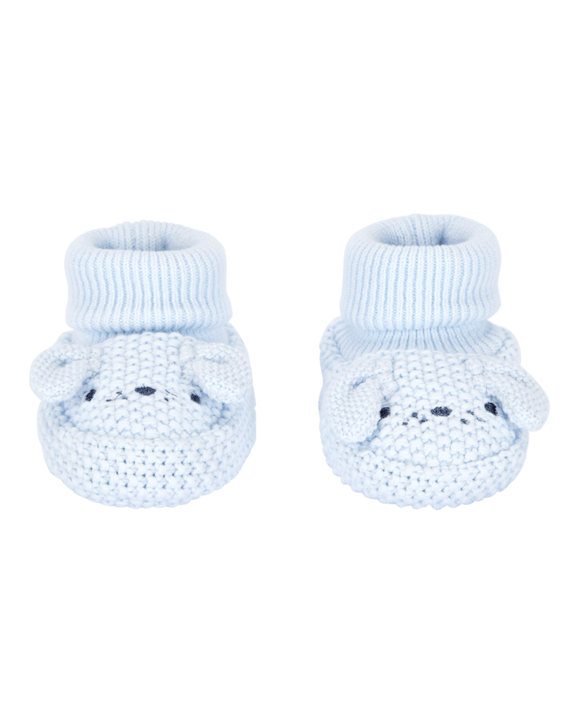 Patucos crochet perrito azul - Carter´s