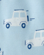 Pelele corto térmico, diseño carros azul - Carter's