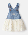 Peto de chambray con falda de tul