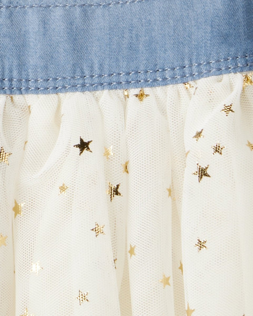 Peto de chambray con falda de tul - Carter's