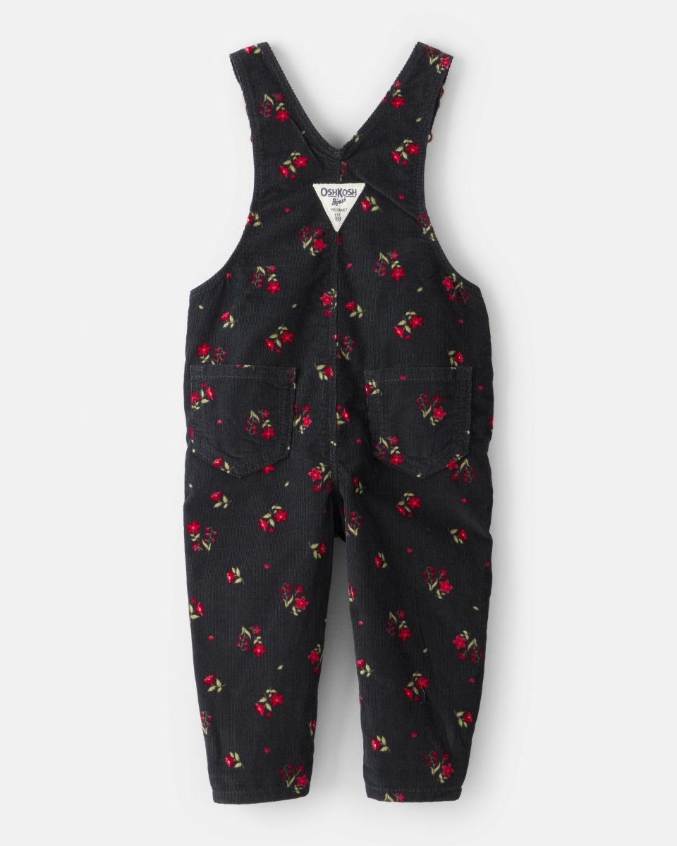 Peto de pana con estampado floral - Carter's