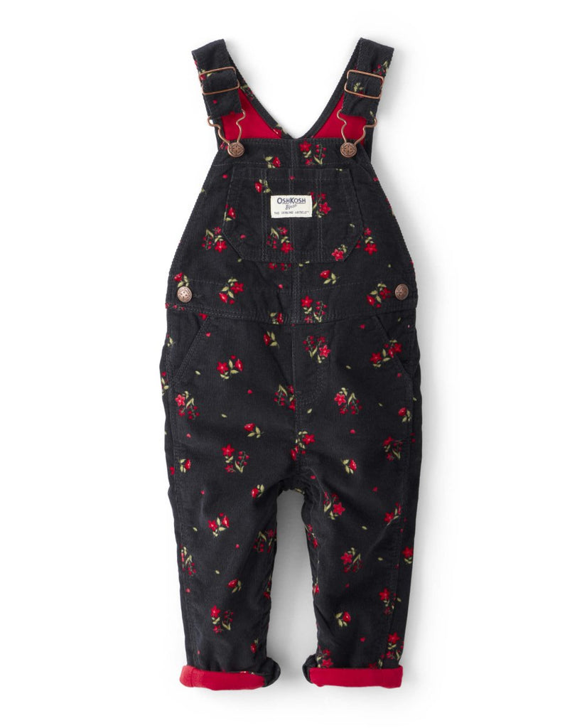 Peto de pana con estampado floral - Carter's