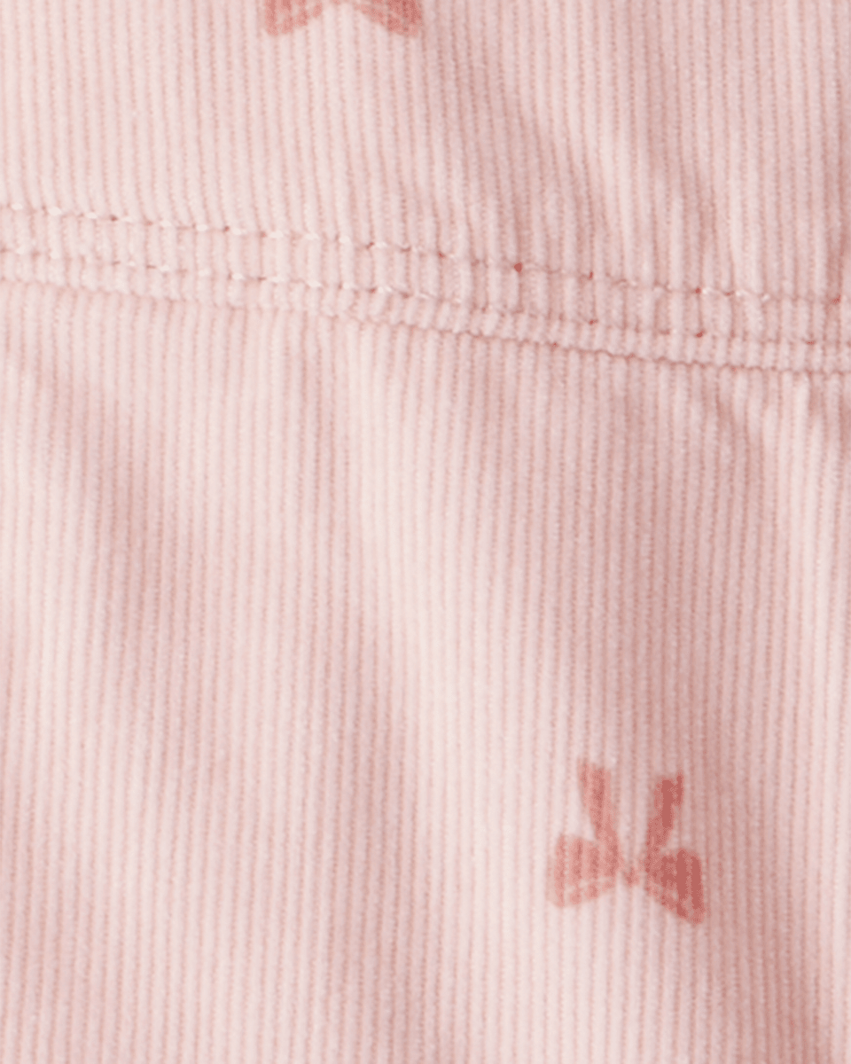 Peto de pana con lazo estampado rosa - Carter's