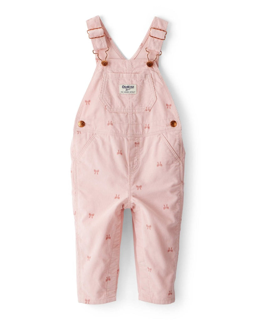 Peto de pana con lazo estampado rosa - Carter's